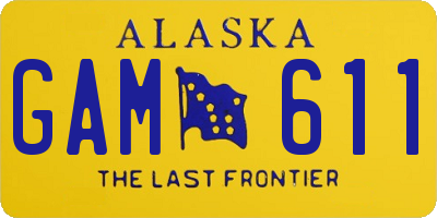 AK license plate GAM611