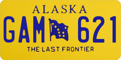 AK license plate GAM621