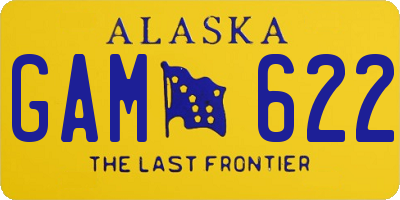 AK license plate GAM622
