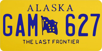 AK license plate GAM627
