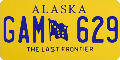 AK license plate GAM629
