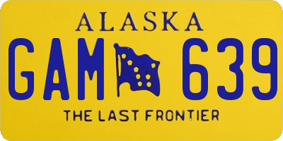 AK license plate GAM639
