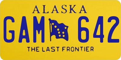 AK license plate GAM642