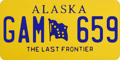 AK license plate GAM659