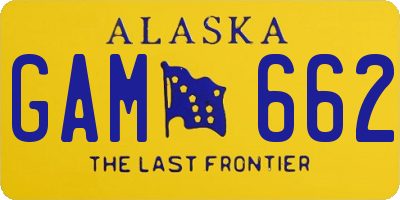 AK license plate GAM662