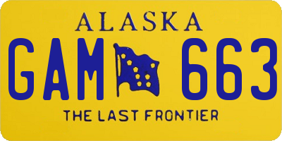 AK license plate GAM663