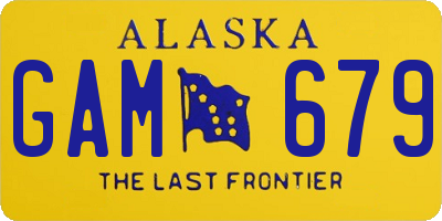 AK license plate GAM679