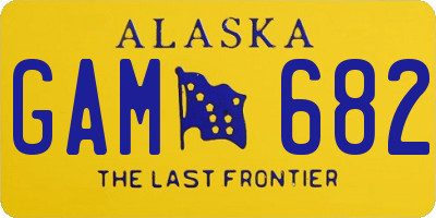 AK license plate GAM682