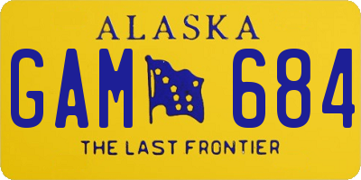 AK license plate GAM684