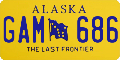 AK license plate GAM686