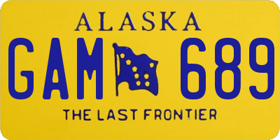 AK license plate GAM689
