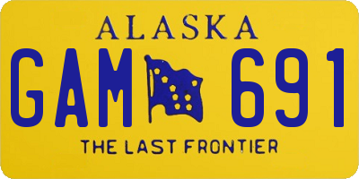AK license plate GAM691