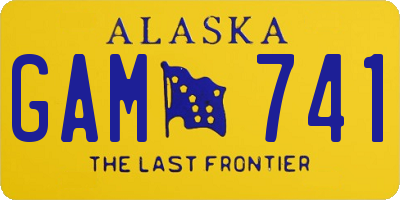 AK license plate GAM741