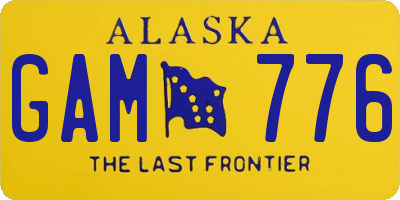 AK license plate GAM776