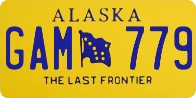 AK license plate GAM779
