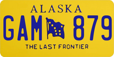 AK license plate GAM879