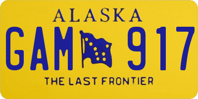 AK license plate GAM917