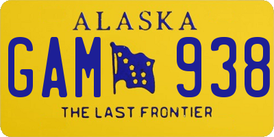 AK license plate GAM938