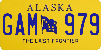 AK license plate GAM979