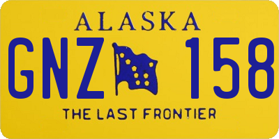 AK license plate GNZ158