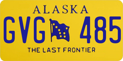 AK license plate GVG485