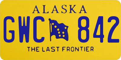 AK license plate GWC842