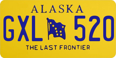 AK license plate GXL520