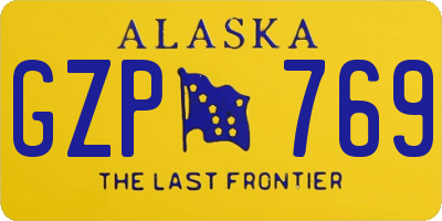 AK license plate GZP769