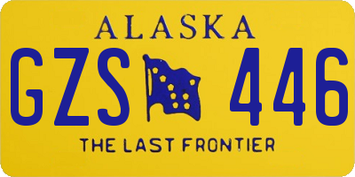 AK license plate GZS446