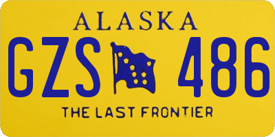 AK license plate GZS486
