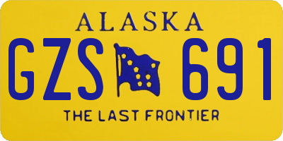 AK license plate GZS691