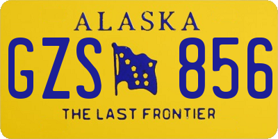 AK license plate GZS856
