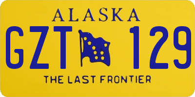 AK license plate GZT129