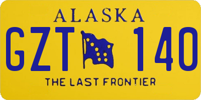 AK license plate GZT140