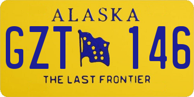 AK license plate GZT146