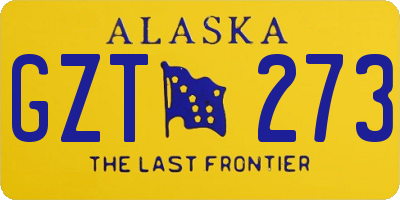 AK license plate GZT273