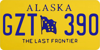 AK license plate GZT390