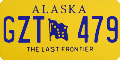 AK license plate GZT479