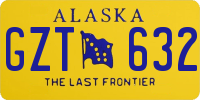 AK license plate GZT632