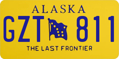 AK license plate GZT811