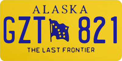 AK license plate GZT821