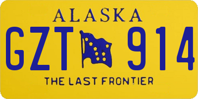 AK license plate GZT914
