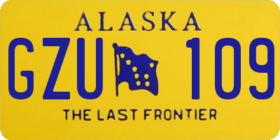 AK license plate GZU109