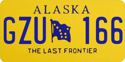 AK license plate GZU166