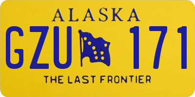 AK license plate GZU171