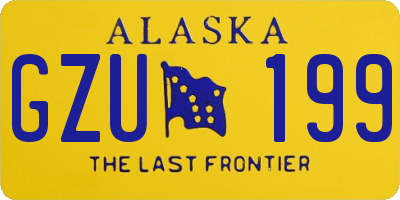 AK license plate GZU199