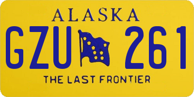 AK license plate GZU261