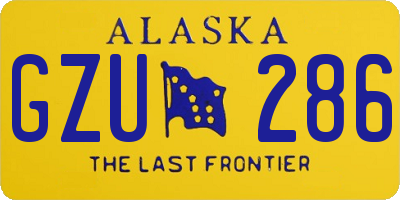 AK license plate GZU286