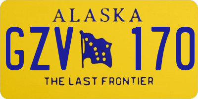 AK license plate GZV170