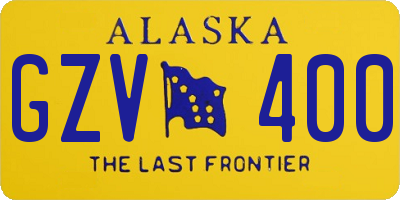 AK license plate GZV400